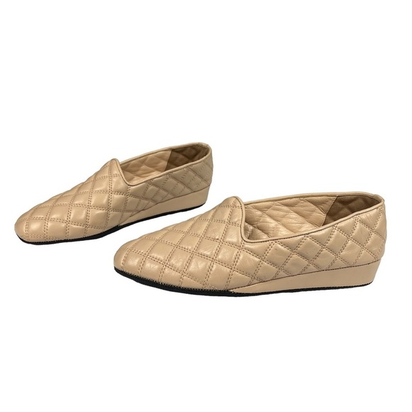 Ron White Kimmie Leather Quilted Flats Womens Size US10 EU42 - Picture 3 of 10